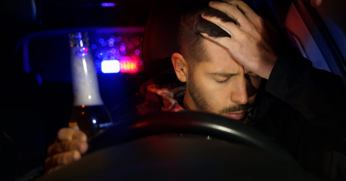 Man upset with himself for being pulled over while driving drunk