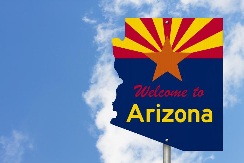 welcome to arizona sign