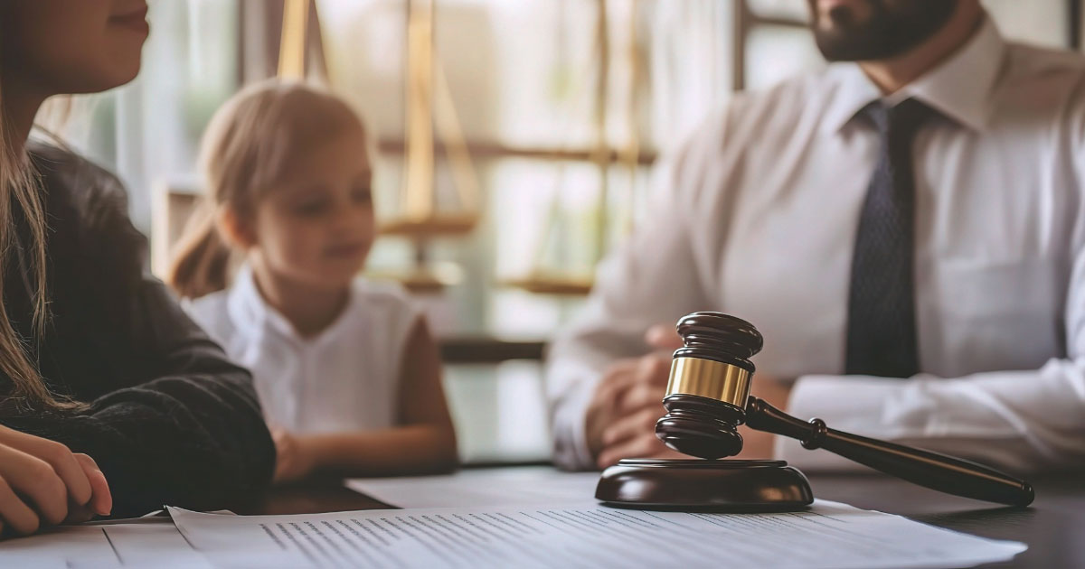 Woman meeting with lawyer to discuss adopting a child